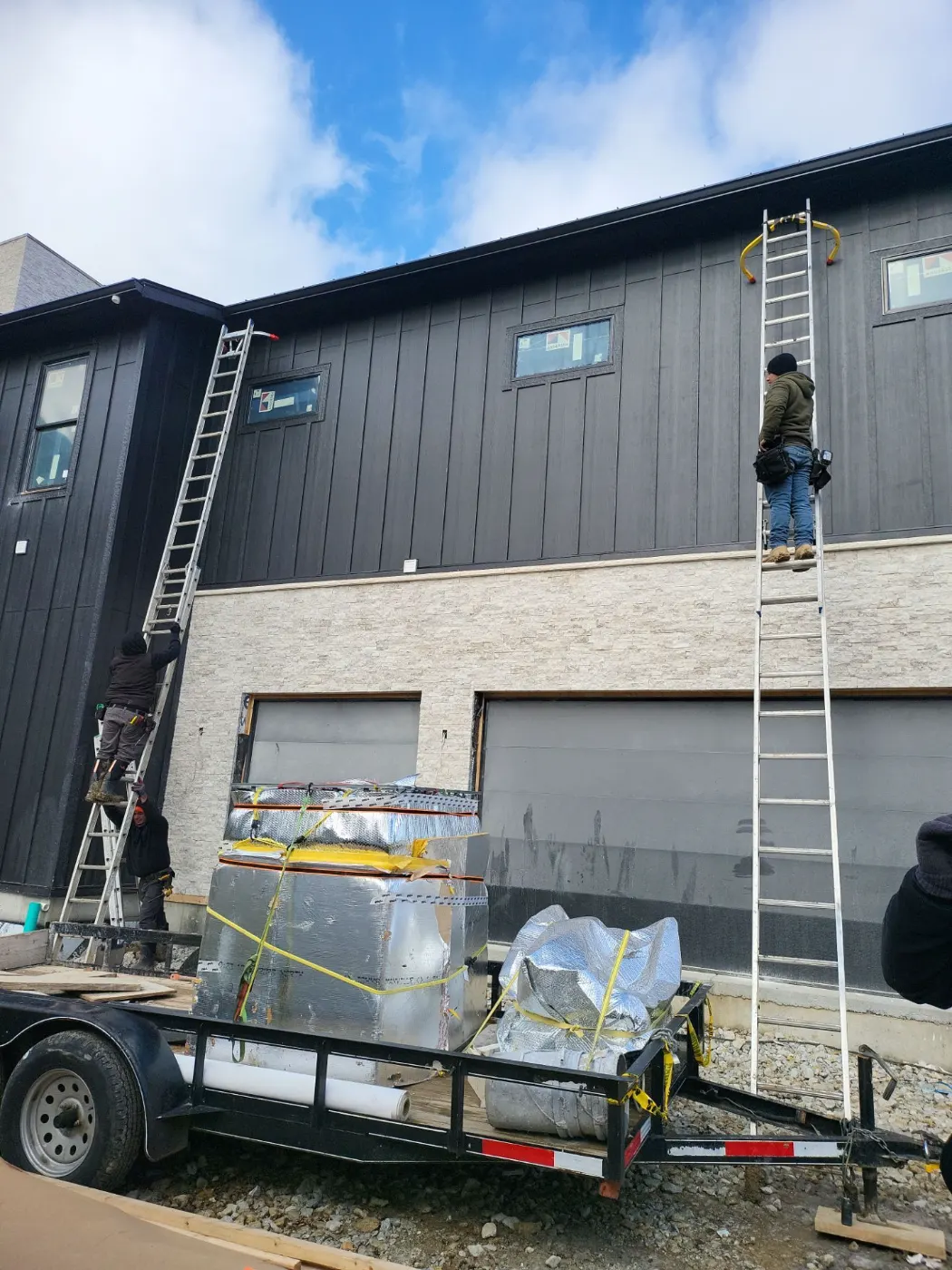 Commercial roof inspection documented in Traders Point