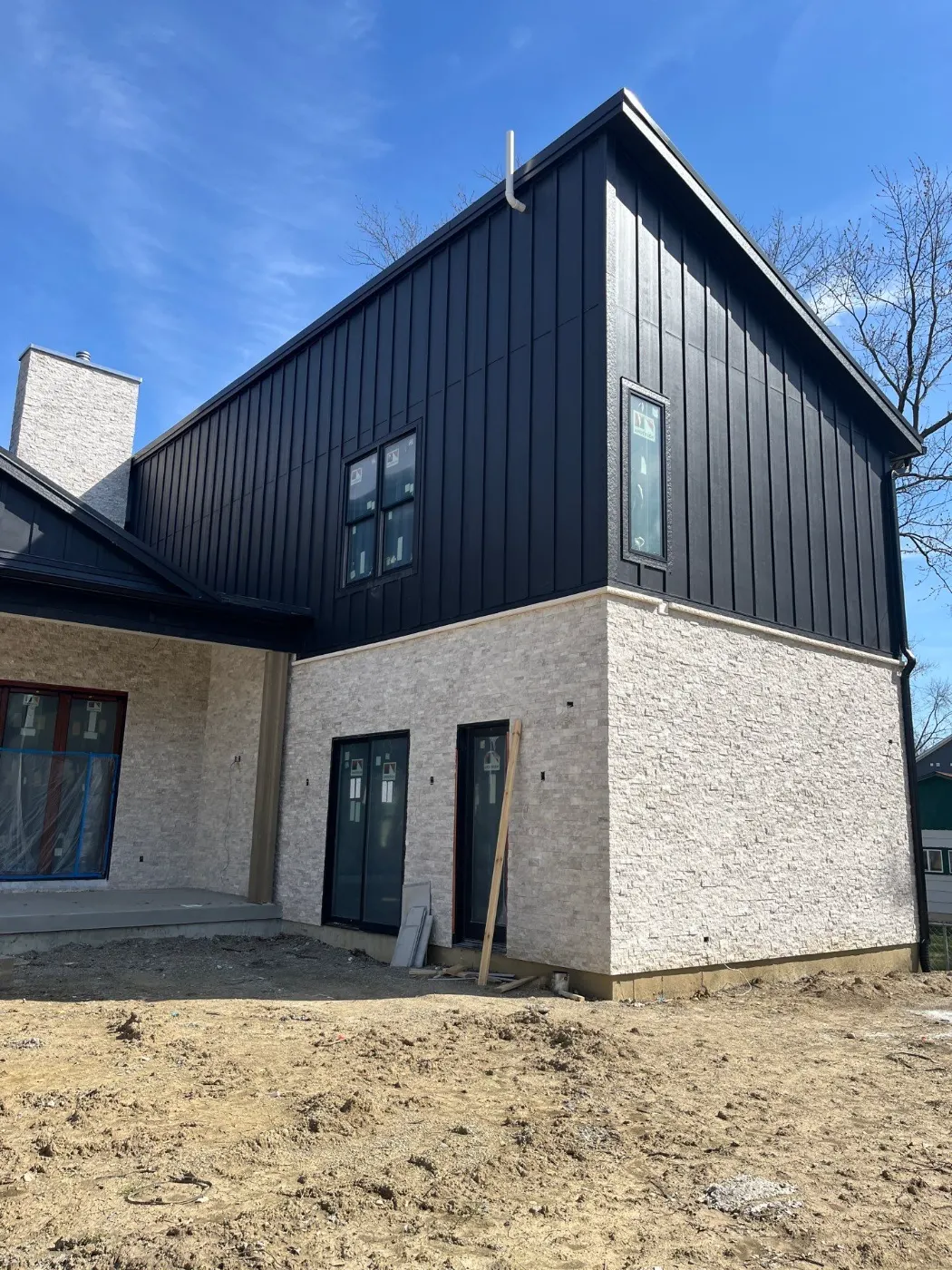 Flashing and seam work in Traders Point